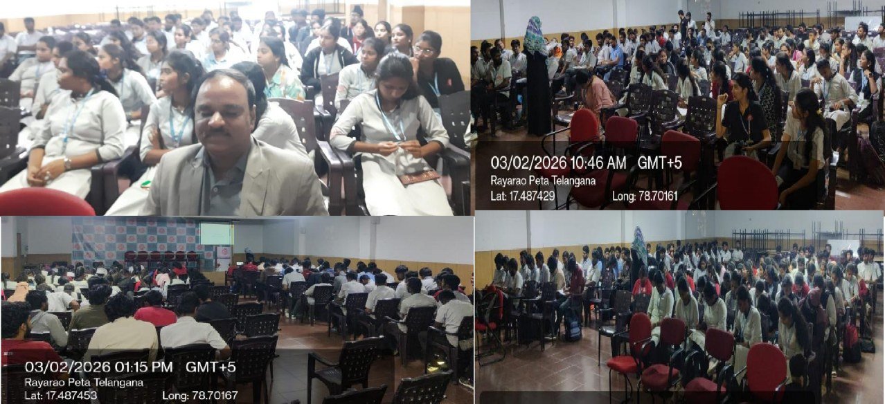 Students attending a session in the HITS auditorium