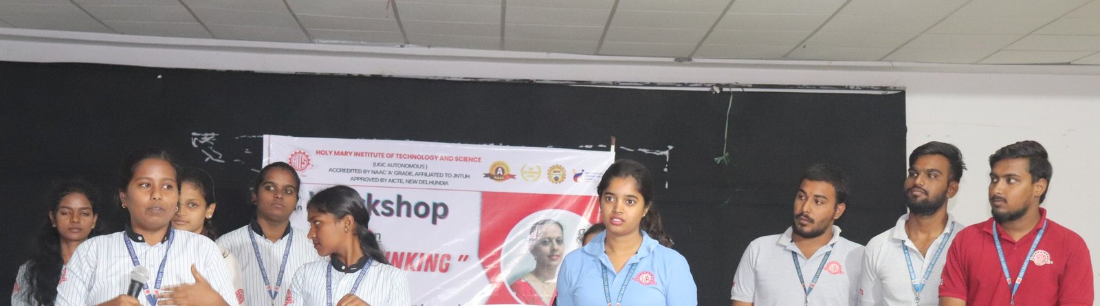 Students presenting at a Design Thinking workshop